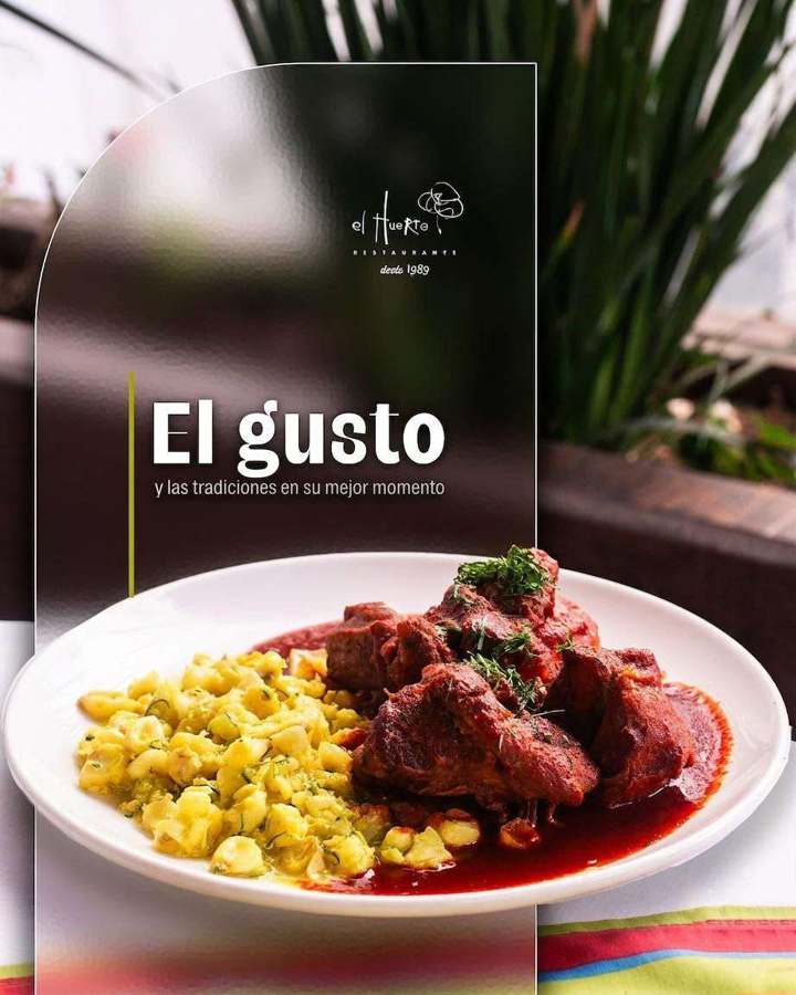 Carne en salsa roja con mote